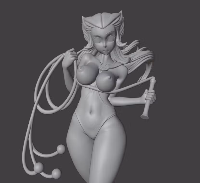 Estatua Tygra Girl Furry | ThunderCats Fan art por Gatsu SFW,NSFW 3d printed statue,3d printed,nsfw statue,Tygra Girl Statue,ThunderCats Statue,furry statue