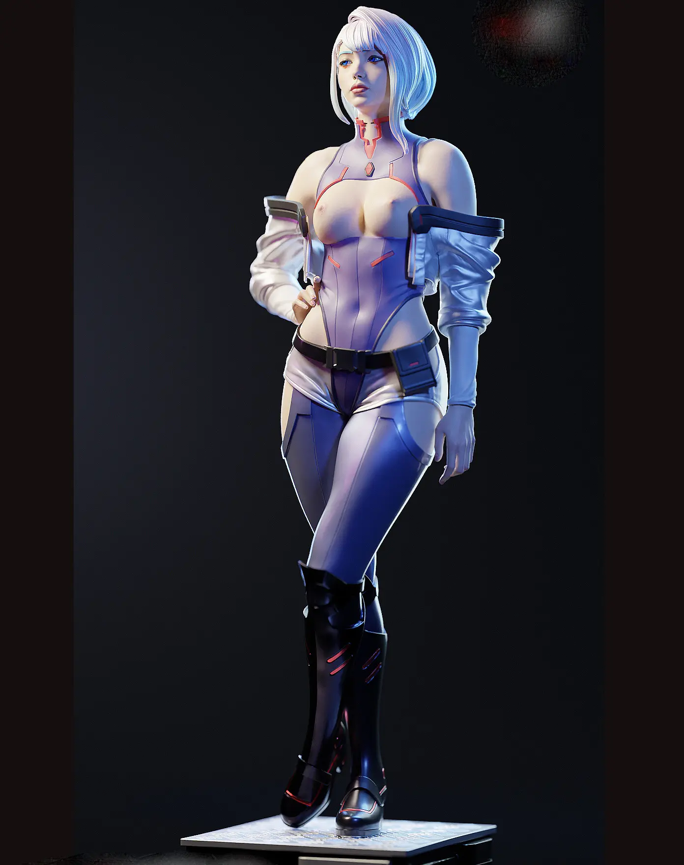 Statue Lucy | Cyberpunk Edgerunners Fan art par E.S Monster SFW,NSFW 3d printed statue,3d printed,nsfw statue,3d printed figure,Lucy statue,cyberpunk statue