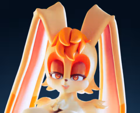Vanilla The Rabbit Statue | Sonic the Hedgehog Fan Art by Officer Rhu SFW,NSFW,Futa 3d printed statue,3d printed,3d printed figure,Vanilla The Rabbit Statue,Sonic the Hedgehog Statue,futa statue,futa figurines,futanari figurines,futanari statue,nsfw statue,furry statue