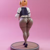 Bartender Girl Statue | Original Fanart von KiTNo SFW,NSFW 3d printed statue,3d printed figure,nsfw statue,Original statue,Bartender Girl statue