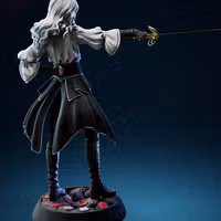 Real Maelle Statue | Clair Obscur: Expedition 33 Fan Art by Bulkamancer SFW 3d printed statue,3d printed,Maelle Statue,3d printed figure,Clair Obscur: Expedition 33 statue