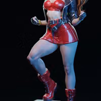 Blaze Fielding Statue | Streets of Rage Fan Art by E.S Monster SFW 3d printed statue,3d printed,3d printed figure,Blaze Fielding Statue,Streets of Rage Statue