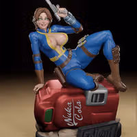 Figura Lucy | Fallout fanart autorstwa Digital Dark SFW,NSFW,Futa 3d printed statue,3d printed,nsfw statue,futa statue,futa figurines,futanari figurines,futanari statue,3d printed figure,Lucy Statue,Fallout statue
