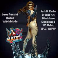 Sara Pezzini Statue | Witchblade Fanart von Yan-H SFW,NSFW 3d printed statue,3d printed,nsfw statue,3d printed figure,Sara Pezzini statue,Witchblade statue