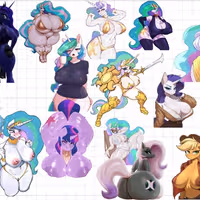 Adesivo MLP Mega Pack Furry | My Little Pony Adesivo in vinile SFW And NSFW furry sticker,sfw sticker,stickers,Princess Luna,mlp sticker,My Little Pony sticker
