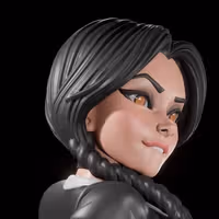Figura Wednesday older | The Addams Family Fanart autorstwa Digital Dark SFW,NSFW,Futa 3d printed statue,3d printed,nsfw statue,futa statue,Wednesday Statue,The Addams Family Statue,futa figurines,futanari figurines,futanari statue