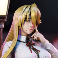Shizuka Marikawa Statue | Highschool of the Dead Fan Art by 3Dmoonn SFW,NSFW 3d printed,3d printed statue,Shizuka Marikawa Statue,Highschool of the Dead statue,nsfw statue
