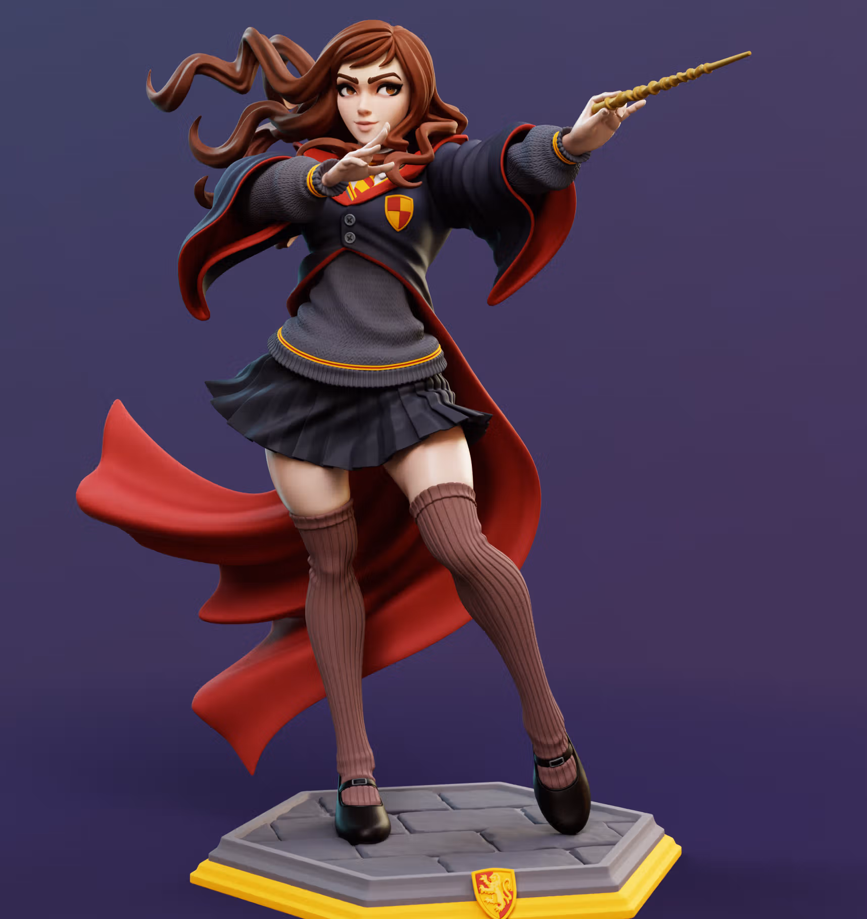 Hermione Granger Statue | Harry Potter Fanart von Dinamuuu3d SFW,NSFW 3d printed statue,3d printed,Hermione Granger Statue ,3d printed figure,nsfw statue,Harry Potter statue