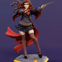Hermione Granger Statue | Harry Potter Fanart von Dinamuuu3d SFW,NSFW 3d printed statue,3d printed,Hermione Granger Statue ,3d printed figure,nsfw statue,Harry Potter statue