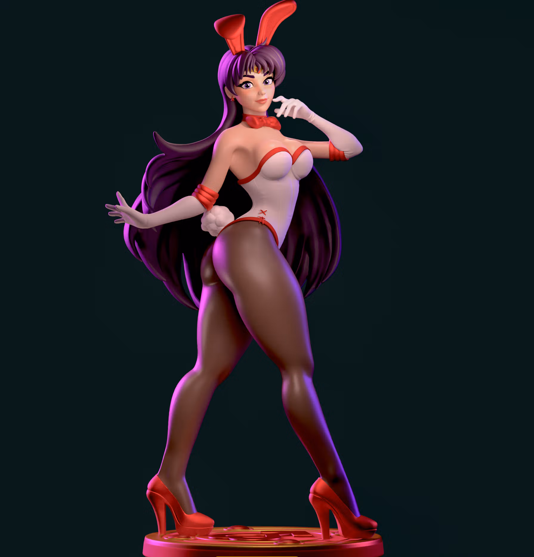 Statua Sailor Mars | Sailor Moon Fan art di Azaak3d SFW 3d printed statue,3d printed,sfw statue,Sailor Moon statue,Sailor Mars statue