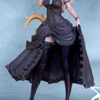Bowsette Statue | Super Mario Fan Art by OXO3D SFW 3d printed,3d printed statue,3d printed figure,Bowsette Statue,Super Mario Statue