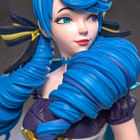Gwen Statue | League of Legends Fan Art by Azerama SFW,NSFW 3d printed,3d printed statue,nsfw statue,Gwen statue,league of legends statue