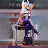 Mirko Statue | My Hero Academia Fan Art by 3Dmoonn SFW,NSFW 3d printed,3d printed statue,Mirko Statue,My Hero Academia statue,nsfw statue