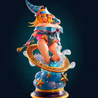 Statue Dark Magician Girl | Yu-Gi-Oh! Fan art par Officer Rhu SFW,NSFW,Futa 3d printed statue,3d printed,3d printed figure,Dark Magician Girl Statue,Yu-Gi-Oh! Statue,futa statue,futa figurines,futanari figurines,futanari statue
