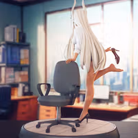 Estatua Mirko Office | My Hero Academia Fan art por PikkyPrints SFW 3d printed statue,3d printed,3d printed figure,Mirko Statue,My Hero Academia Statue,sfw statue