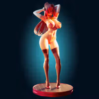 Statue Sylvia | Konosuba Fan art par Officer Rhu SFW,NSFW,Futa 3d printed,Sylvia statue,futa statue,Konosuba statue,furry statue,nsfw statue,futa figurines,futanari figurines,futanari statue