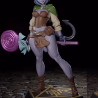 Statua Jester Lavorre | DnD Fan Art di Digital Dark SFW,NSFW,Futa 3d printed statue,3d printed,nsfw statue,futa statue,futa figurines,futanari figurines,futanari statue,3d printed figure,Jester Lavorre Statue,dnd statue