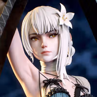 Kaine Statue | NieR: Automata Fan Art by Kuru Figure SFW 3d printed statue,NieR: Automata statue,Kaine statue,3d printed figure,3d printed