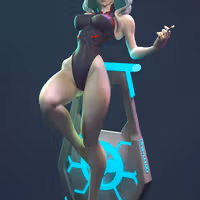 Lucy Statue | Cyberpunk Edgerunners Fanart von Dinamuuu3d SFW,NSFW 3d printed statue,3d printed,Lucy Statue ,3d printed figure,nsfw statue,Cyberpunk Edgerunners statue