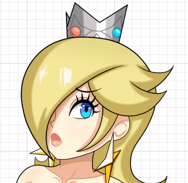 Princess Rosalina And Star Sticker | Super Mario Vinyl Sticker SFW,NSFW,Futa Mario stickers,Princess Rosalina sticker,nsfw sticker,futanari sticker,futa sticker