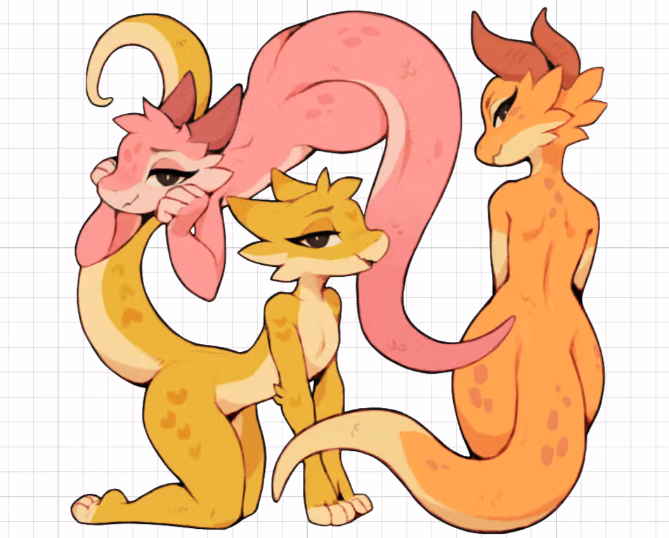 Box O Cute Kobolds Furry Sticker | Original Vinyl Sticker NSFW nsfw sticker,stickers,kobolds sticker,original sticker,furry sticker