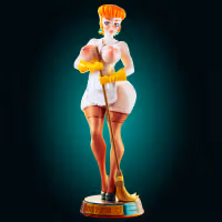 Dexter's Mom Ultra Thicc Statue | Dexter Lab Fan Art by Officer Rhu SFW,NSFW,Futa 3d printed statue,3d printed,nsfw statue,Dexter's Mom Statue,Dexter Lab Statue,futa statue,futa figurines,futanari figurines,futanari statue
