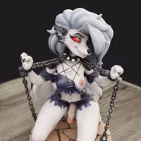 Loona Chained Statue | Helluva Boss Fan Art by Anyonensfw SFW,NSFW,Futa 3d printed statue,3d printed figure,nsfw statue,loona statue,helluva boss,futa figurines,futanari figurines,futanari statue,futa statue,furry statue