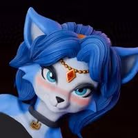 Krystal Fox Statue | Star Fox Fan Art by mowmaw NSFW,Futa 3d printed statue,3d printed,nsfw statue,futa statue,futa figurines,futanari figurines,futanari statue,furry statue,Krystal Fox Statue,Star Fox Statue