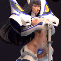 Satsuki Kiryuin Statue | Kill la Kill Fan Art by E.S Monster SFW,NSFW 3d printed statue,3d printed,nsfw statue,3d printed figure,Satsuki Kiryuin Statue,Kill la Kill Statue
