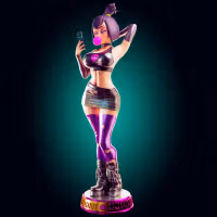 Sam Manson Statue | Danny Phantom Fan Art by Officer Rhu SFW,NSFW,Futa 3d printed statue,3d printed,futa statue,nsfw statue,Sam Manson Statue,Danny Phantom Statue,futa figurines,futanari figurines,futanari statue