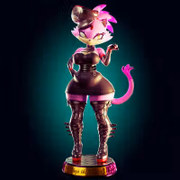 Blaze the Cat Statue | Sonic Fan Art by Officer Rhu SFW,NSFW,Futa 3d printed,Blaze the Cat statue,futa statue,Sonic statue,furry statue,nsfw statue,futa figurines,futanari figurines,futanari statue