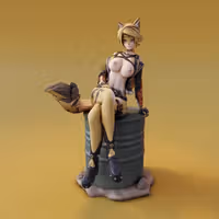 Pulchra Statue | Zenless Zone Zero Fan Art by FunserviceSTL SFW,NSFW,Futa 3d printed statue,nsfw statue,Pulchra statue,Zenless Zone Zero statue,3d printed figure,3d printed,futa figurines,futanari figurines,futanari statue,futa statue,furry statue