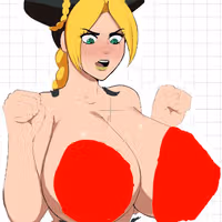 Jolyne Kujo Bust NSFW Sticker | Anime Stickers Ecchi Cartoon NSFW null