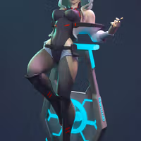 Lucy Statue | Cyberpunk Edgerunners Fanart von Dinamuuu3d SFW,NSFW 3d printed statue,3d printed,Lucy Statue ,3d printed figure,nsfw statue,Cyberpunk Edgerunners statue