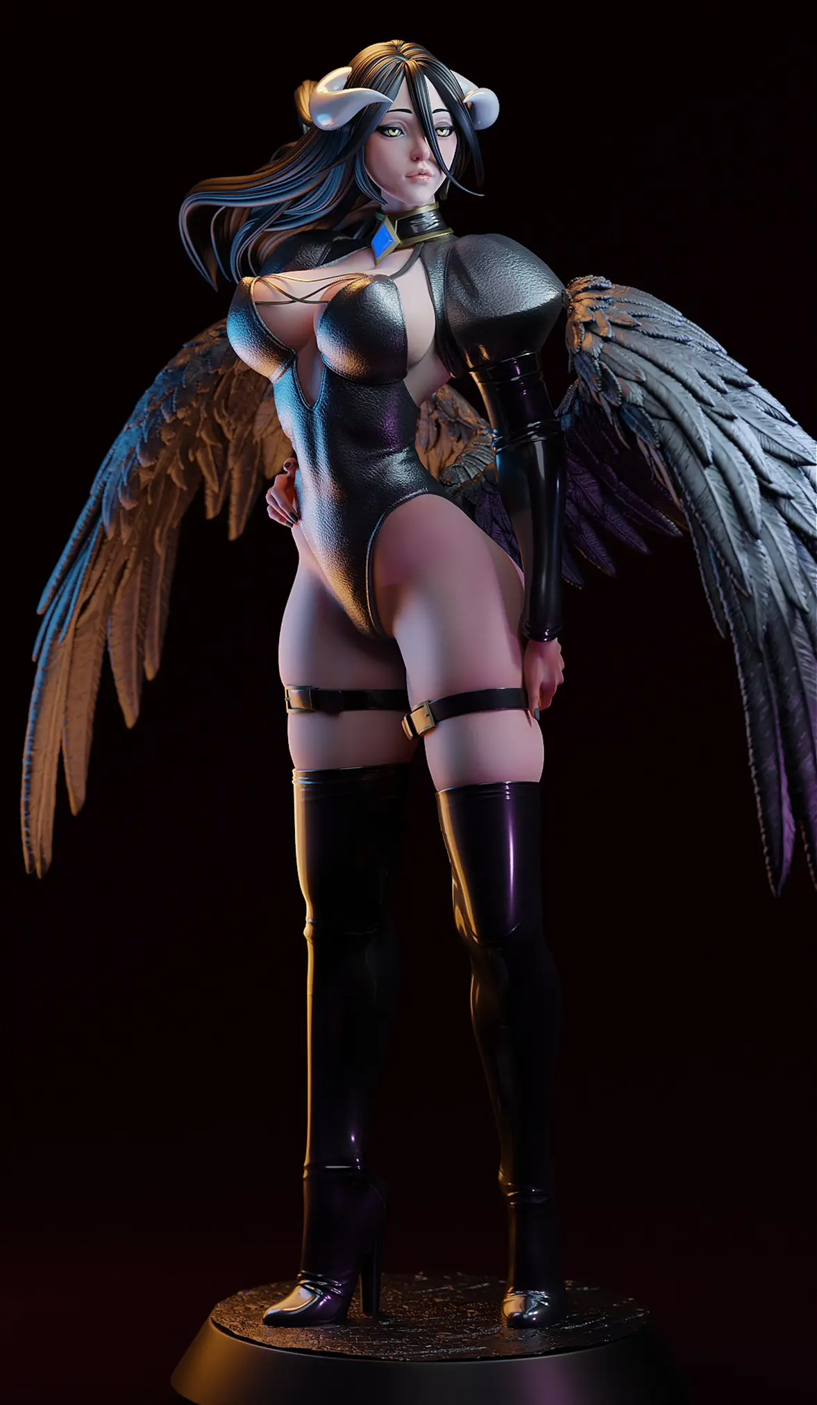 Albedo Statue | Overlord Fanart von E.S Monster SFW,NSFW 3d printed statue,3d printed,nsfw statue,3d printed figure,Overlord Statue,Albedo Statue