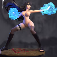 Hinata Statue | Naruto Fan Art by Azerama SFW,NSFW 3d printed,3d printed statue,nsfw statue,Hinata statue,Naruto statue,3d printed figure