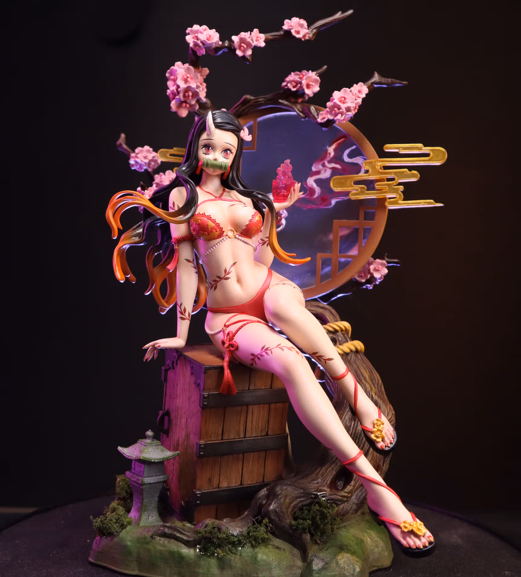 Nezuko Statue | Demon Slayer Fan Art by CW Studios SFW,NSFW 3d printed statue,Demon Slayer statue,3d printed,Nezuko Statue,3d printed figure,nsfw statue