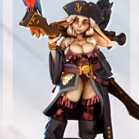 Moxie Goblin Seastrider Miniature | DnD Fan Art by Gaz Minis SFW,NSFW 3d printed,miniature,dnd miniature,Moxie Goblin Seastrider,3d printed miniature,nsfw miniature