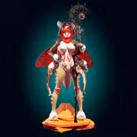 Moth Girl Statue | Monster Girl Fan Art by Officer Rhu SFW,NSFW,Futa 3d printed,Moth Girl statue,futa statue,Monster Girl statue,furry statue,nsfw statue,futa figurines,futanari figurines,futanari statue