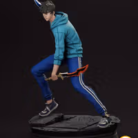 Sung Jin-Woo Statue | Solo leveling Fan Art by Bee Figures SFW 3d printed statue,Solo leveling,3d printed,Sung Jin woo Statue,Jinwoo Statue