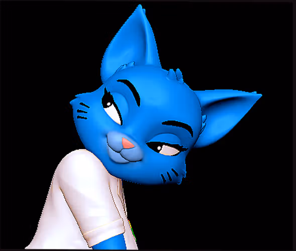 Nicole Watterson Statue | The Amazing World of Gumball Fanart von Nonotoys SFW,NSFW 3d printed statue,3d printed,3d printed figure,nsfw statue,The Amazing World of Gumball statue,Nicole Watterson statue,furry statue