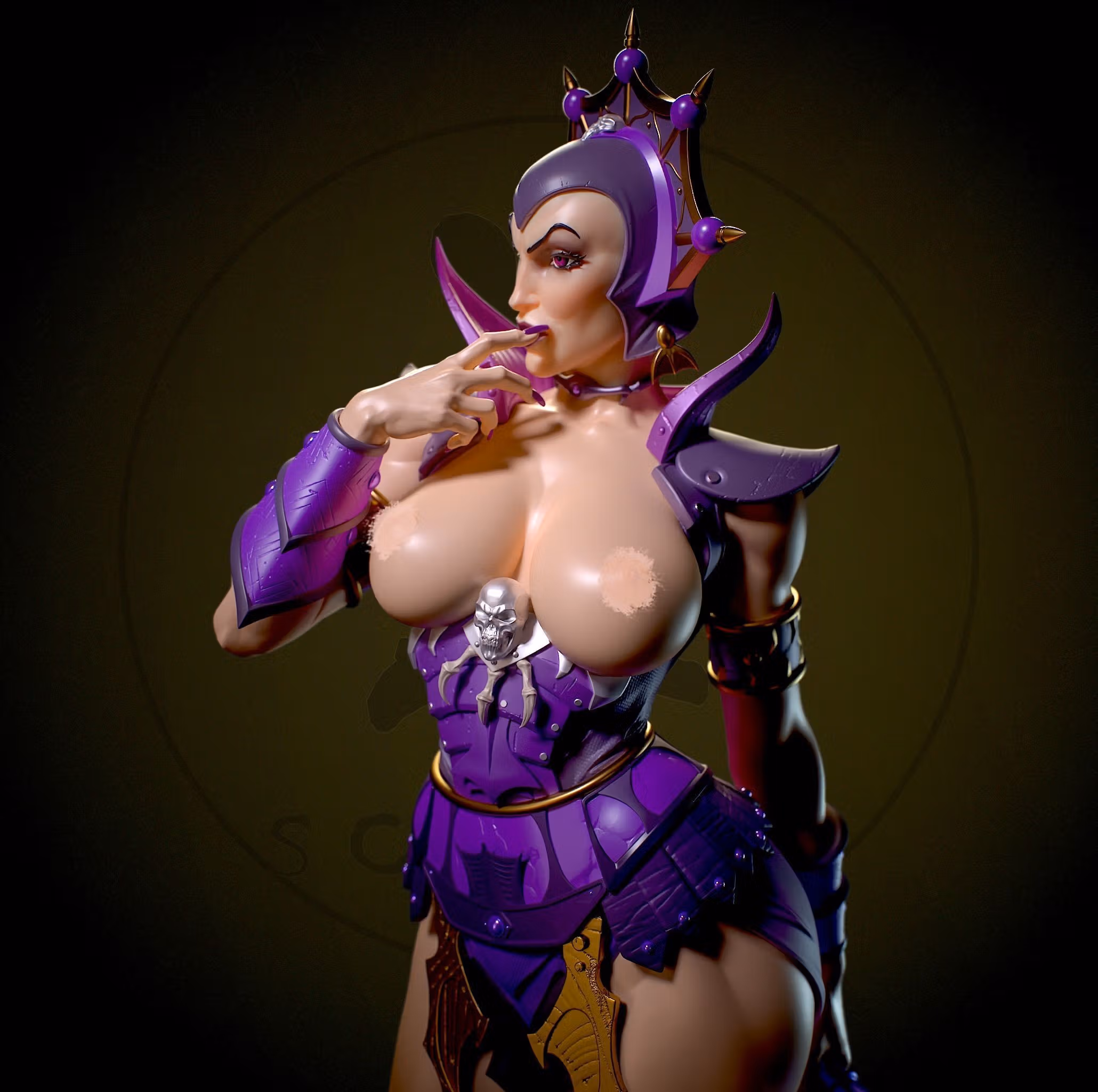 Evil Lyn Statue | Masters of the Universe Fanart von Yan-H SFW,NSFW 3d printed statue,3d printed,nsfw statue,3d printed figure,Evil Lyn statue,Masters of the Universe statue