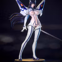 Satsuki Kiryuin Statue | Kill la Kill Fan Art by Nympha3D SFW,NSFW 3d printed statue,nsfw statue,Satsuki Kiryuin statue,Kill la Kill statue,3d printed figure,3d printed