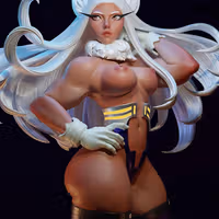 Mirko Statue | My Hero Academia Fan Art by E.S Monster SFW,NSFW 3d printed statue,3d printed,Mirko statue,nsfw statue,3d printed figure,My Hero Academia statue