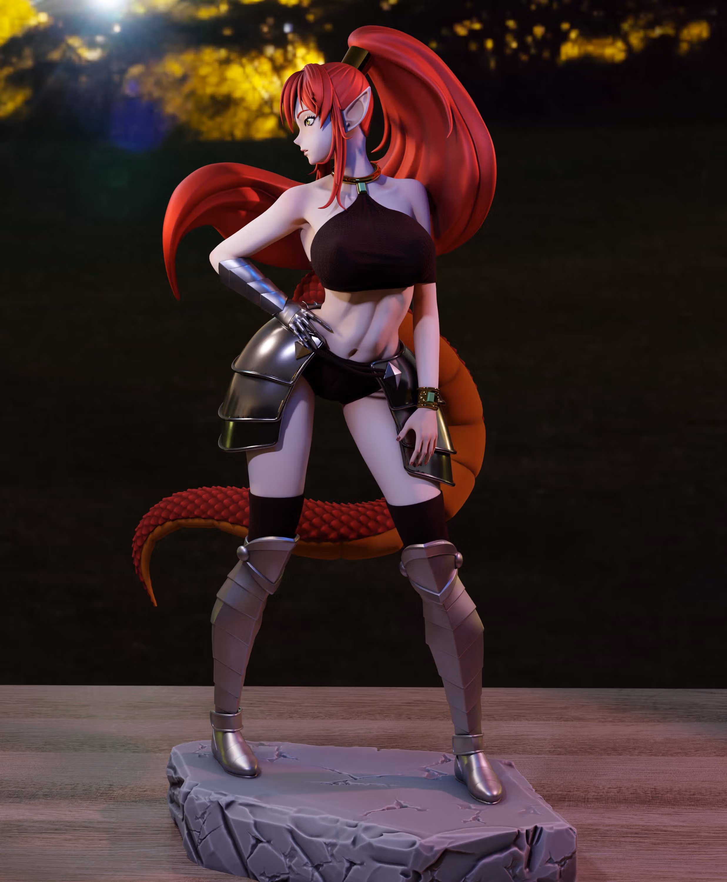 Statue Ulmandra | Headhunted to Another World Fan art par Momoji3d SFW,NSFW 3d printed,3d printed statue,nsfw statue,Ulmandra statue,Headhunted to Another World statue