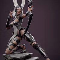 Fran Statue | Final Fantasy Fan Art by Anyonensfw SFW,NSFW,Futa 3d printed,3d printed statue,nsfw statue,futa statue,furry statue,Fran Statue,Final Fantasy Statue,futa figurines,futanari figurines,futanari statue