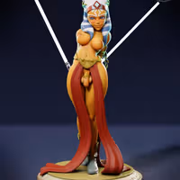 Statue Ahsoka | Star Wars Fan art par Jigglystix SFW,NSFW,Futa 3d printed statue,3d printed,nsfw statue,3d printed figure,futa statue,Ahsoka Statue,Star Wars Statue,futa figurines,futanari figurines,futanari statue