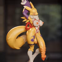 Statua Renamon Furry | Digimon Fan art di Onagaba SFW,NSFW,Futa 3d printed statue,3d printed,3d printed figure,Renamon Statue,Digimon Statue,futa statue,futa figurines,futanari figurines,futanari statue,nsfw statue,furry statue
