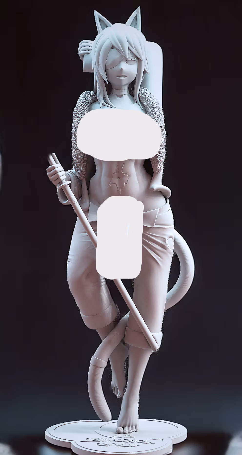 Ghislaine Furry Futa Statue | Mushoku Tensei Fan Art by FutaFantasy Futa 3d printed statue,3d printed,nsfw statue,3d printed figure,Ghislaine Statue,futa statue,futa figurines,futanari figurines,futanari statue,Mushoku Tensei statue,furry statue