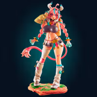 Statue Varesa Cowgirl | Genshin Impact Fan art par Officer Rhu SFW,NSFW 3d printed statue,3d printed,3d printed figure,Varesa Cowgirl Statue,Genshin Impact Statue,furry statue